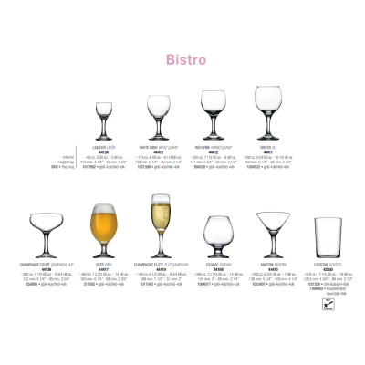 Келих для пива 400 мл. BistroG4Y Pasabahce - 44417-1