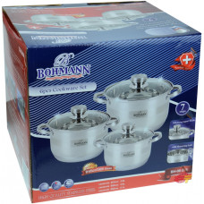 BOHMANN Набор посуды 2,9 L.3,9 L.5,1 L BH06275
