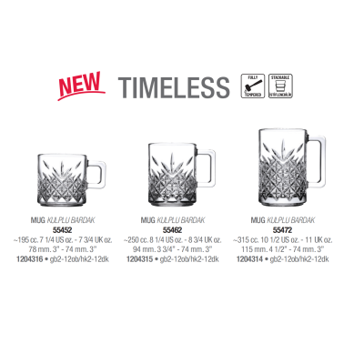 Кружка для чаю 200 мл. Timeless Pasabahce - 55452-1