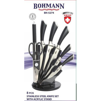 BOHMANN Набор кухонных ножей 8 предметов - BH 5274