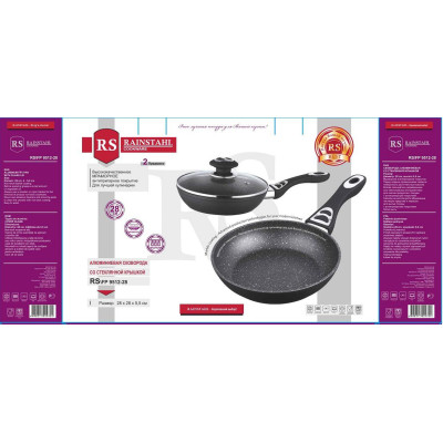 Сковорідка з кришкою 28 см. BOHMANN - BH 9512-28