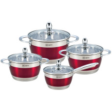 BOHMANN Набор посуды 8 предметов - RS 1818-08 RED