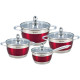 BOHMANN Набор посуды 8 предметов - RS 1818-08 RED