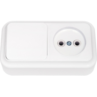 Розетка з вимикачем накладна VIKO BYLECTRICA -140413-19