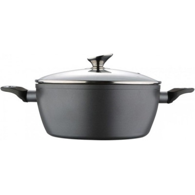 BLAUMANN Granit Line Кастрюля 6.5л. с крышкой 28 см,- BL1546