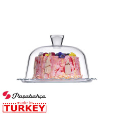 Блюдо Тортівниця з кришкою 26.4 см.  Patisserie Pasabahce - 96874