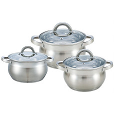 BOHMANN Набор посуды 6 предметов 20/22/24 cm.  BH 0518