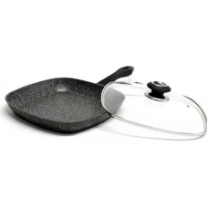 VISSNER Grill Сковородка гриль с крышкой 28cm. -  VS 7536-28