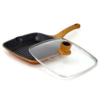 VISSNER Grill Сковородка гриль с крышкой 26cm. - VS 7741-26