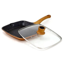 VISSNER Grill Сковородка гриль с крышкой 26cm. - VS 7741-26
