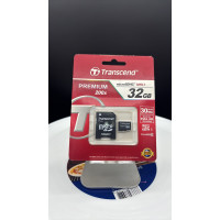 Карта пам'яті microSDHC 32 ГБ Class 10 + адаптер Transcend – TS32GUSDHC10